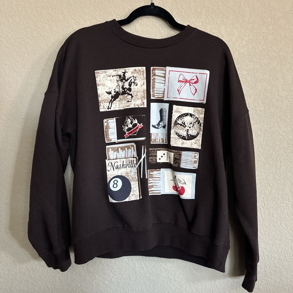 Digital Darling Nashville Music City Graphic Sweatshirt – L - Like New